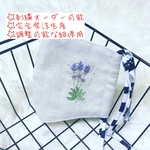 ★手刺繍立体布マスク★ラベンダー★オーダー可★ 受注生産☆