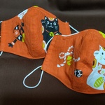 まねきねこの立体ガーゼマスク❁❀✿✾Lサイズ❁❀✿✾ビタミンカラー