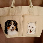 【sh1256様専用】白柴ももちゃんとバーニーズローズちゃん