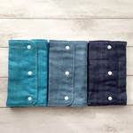 デニム柄＊6重ガーゼよだれパッド