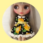 ドットレモンワンピース♡Black