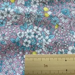 ダブルガーゼ 50X110 フラワー シック ピンク