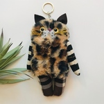 540❤️ふわもこミケ猫chanチャームストラップ