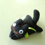 ねこクリップ  黒【0417-4】
