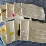 3枚組600円❤子供用マスク白色きなりマスク5歳から小学生130サイズの方まで着用できると思います。