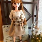 リカちゃん ♡ バルーン袖ニット ♡ トレンチスカート