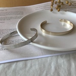 華奢 シンプルバングル ブレスレット バングル ブレスレット シルバー ゴールド サイズ調整可能  オシャレ 送料無料