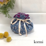 kormi  巾着ポーチ　化粧ポーチ