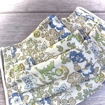 【送料無料!!】上品な　リバティ  プリーツマスク　立体マスク　布マスク大人マスク　お洒落　小顔効果　オーガニックダブガーゼ　ノーズワイヤー入り