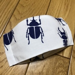 カブトムシ　夏用布マスク　舟形　