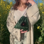 peacock mini巾着bag