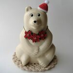 ポインセチアのネックレス☆しろくま貯金箱☆クリスマス　ムーミンライトにも