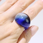 ぽってりリング(Blueグラデーション)