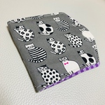 おしゃれねこ　仮置きマスクケース　グレー