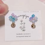 紫陽花イヤリング / ピアス