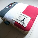 (R様オーダー品)エッフェル塔刺繍の小物入れ(大)