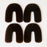 Brown Frost U Letter Pendant Tops
