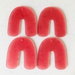 Pink Frost U Letter Pendant Tops
