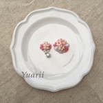 【受注製作】桜とパールのアシンメトリー♡イヤリングorピアス