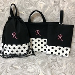 イニシャル刺繍入り　入学、入園3点セット♡