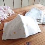 あひるさんのマスク(綿麻)