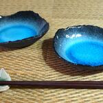 青の洞窟　中皿2枚セット