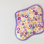 可愛い布ナプキン『purpleflower』昼用Mサイズ