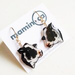 ホルスタイン牛のピアス(イヤリング)