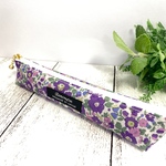 スリムペンケース🎀LIBERTY/Betsy Ann(purple)🎀　ペンケース　ペンポーチ　筆箱　リバティ