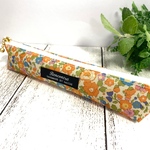 スリムペンケース🎀LIBERTY/Betsy Ann(orange)🎀　ペンケース　ペンポーチ　筆箱　リバティ