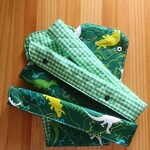 超ロング水筒肩ひもカバー 【カラフルダイナソー】緑
