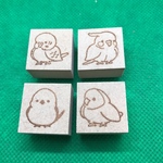 【はんこ】小鳥　スタンプセット