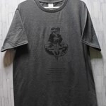 アニマルTシャツ(蛙:チャコール)XL