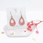 花びらが詰まった♡ドロップリングピアス・イヤリング