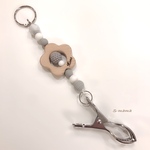 【flower×gray】シューズクリップ