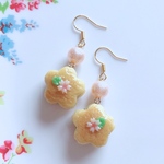 桜✿どら焼きピアス/イヤリング♡
