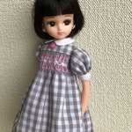 リカちゃん服(スモック刺繍のワンピース)