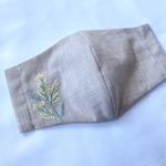 【再再…販】ミモザの刺繍 立体 マスク 女性用  夏用　大人用マスク
