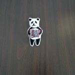 【yuki0808様ご予約済み】アコーディオン弾きのパンダブローチ