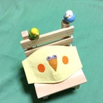 オカメインコになれる♪子供用 立体マスク(14cm×⒏5cm)