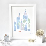 Colorful city ポスター　【A4size】