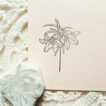 『ユリ』　消しゴムはんこ　CDH２個付