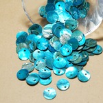 天然シェルビーズ アクア 10mm 30個