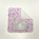 送料無料　小学校の女の子の6歳〜9歳ぐらいまでマスク2枚とハンカチ1枚セットです。