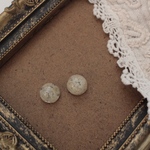 《人気✩.*˚》レジンピアス/イヤリング ドライフラワー/かすみ草/カスミ草/カスミソウ/カボション