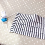 布屋さんの作るマスク　マスク　布マスク　かわいいマスク　オシャレ　ナチュラル　洗えるマスク　ファッションマスク　マスクコーデ　夏　夏用　ワイヤー入り　夏マスク　ボーダー　ストライプ　ミッフィー