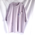 手描き　十三夜と満月 ルーズフィットT　men's