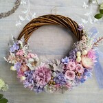 Lune Bonheur＜ Violet lavande＞＊ハーフムーンリース＊プリザーブドフラワー＊お花＊ギフト＊結婚祝い＊新築祝い＊お誕生日祝い＊ウェディング