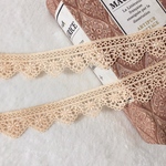 1m 綺麗 花 フラワー ケミカルレース ブレード ライトオレンジ BK200518 ハンドメイド 手芸 素材 材料