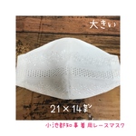 再再再再販‼️ 予約受付開始 小池都知事着用レースマスク 夏物サラサラ爽やか大きいマスク‼️ウェディング 大人女子